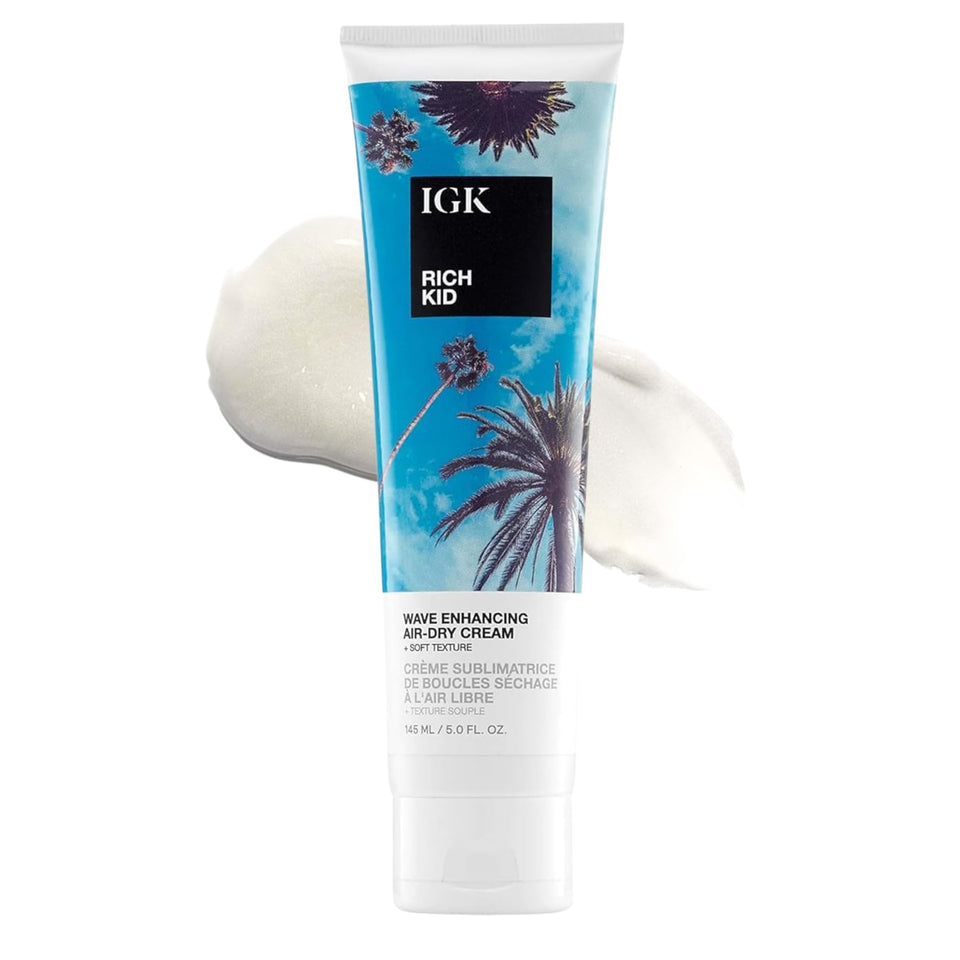 IGK RICH KID front jar showing product packaging and clear branding for shelf impact