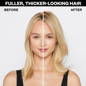 IGK root lift before and after demonstrating fuller hairline and added volume