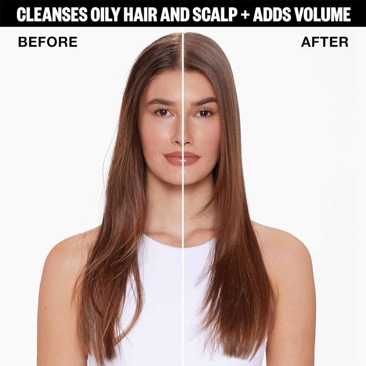 IGK root volume before and after showing lift and texture benefit
