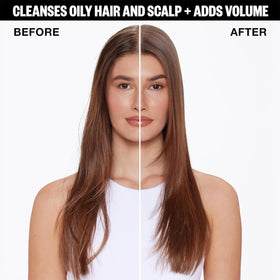 IGK root volume before and after showing lift and texture benefit