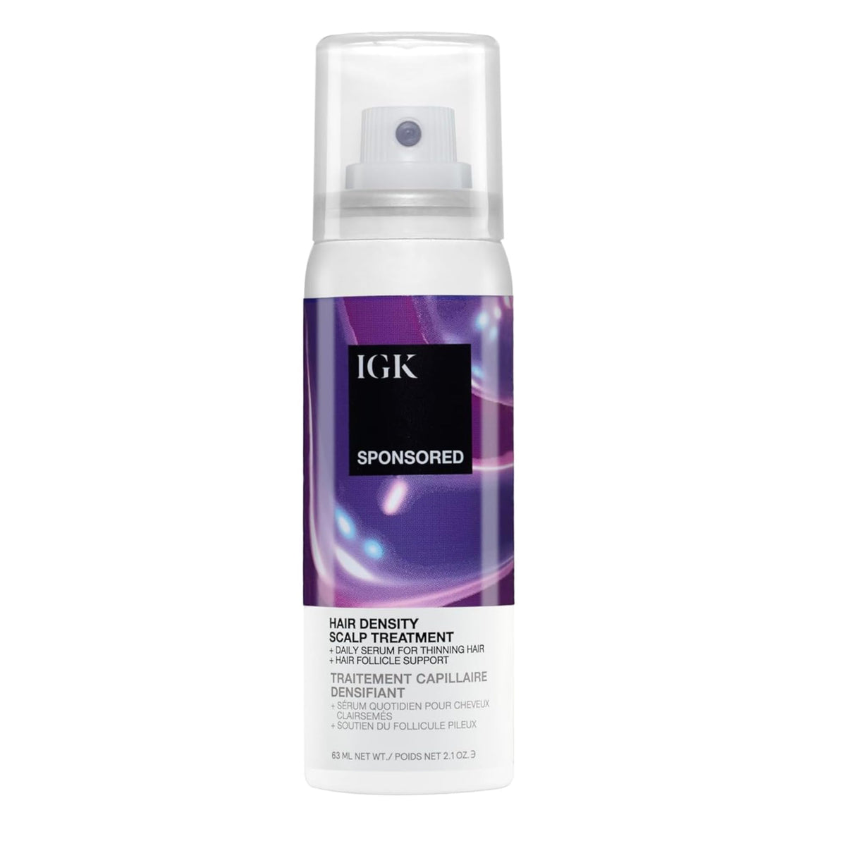 IGK front bottle showing product design and clear usage benefit