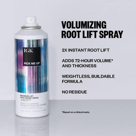 IGK spray nozzle action delivering fine mist for precise root lift and control