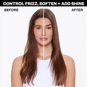 IGK hair texture after blow dry showing smooth shiny manageable results