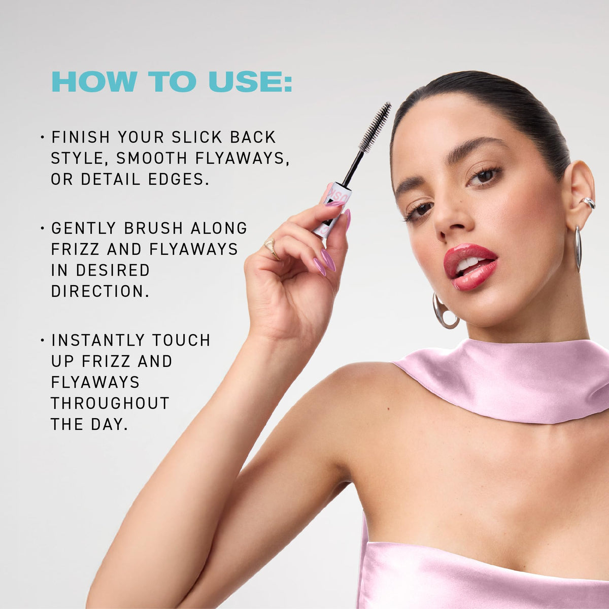IGK wand in hand smoothing flyaways for quick, polished styling benefit