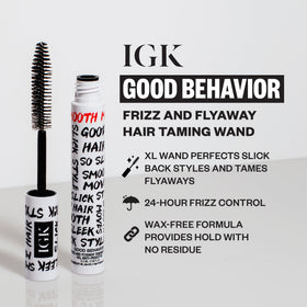 IGK close-up of wand brush tip for precise application and targeted smoothing