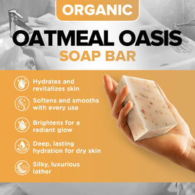 iHeart Nature close-up of soap texture revealing oats and creamy butter blend