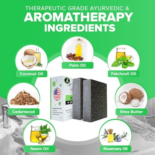 iHeart Nature soap on bathroom counter conveying natural cedarwood freshness