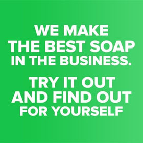 iHeart Nature soap placed on soap dish illustrating proper drying to extend life