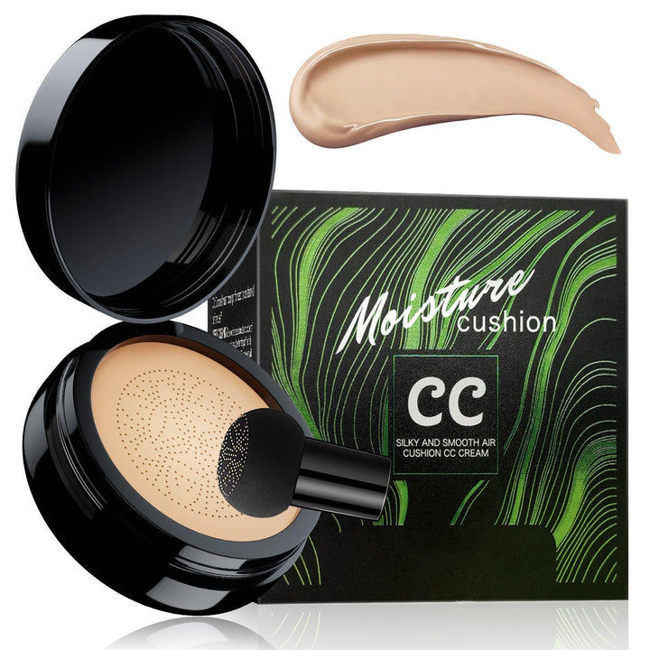ihrlpxkc front compact open showing cushion and mirror, easy flawless application