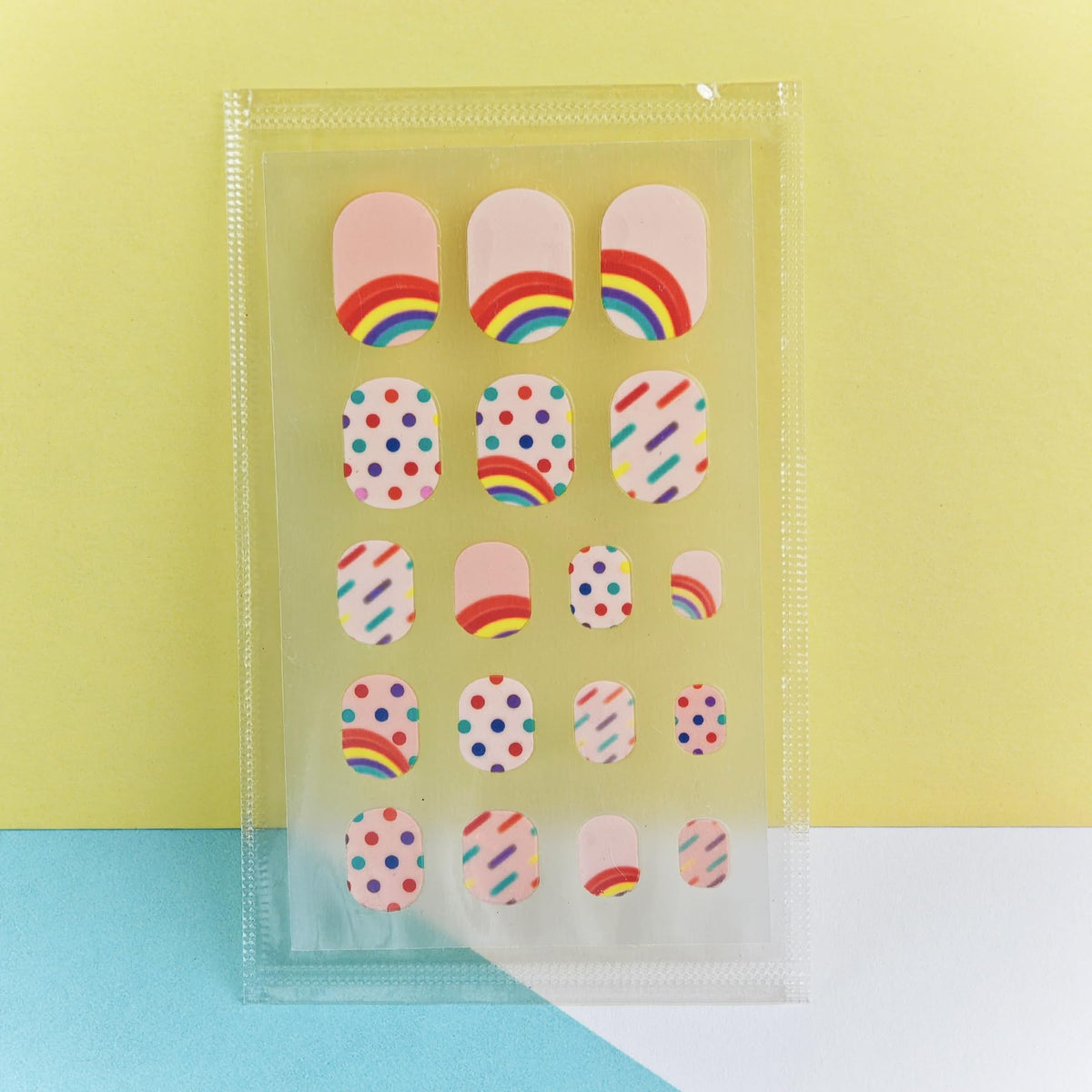 IHUKEIT application image of peel-and-stick nail wrap demonstrating fast use benefit