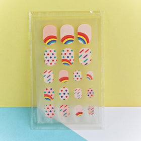 IHUKEIT application image of peel-and-stick nail wrap demonstrating fast use benefit