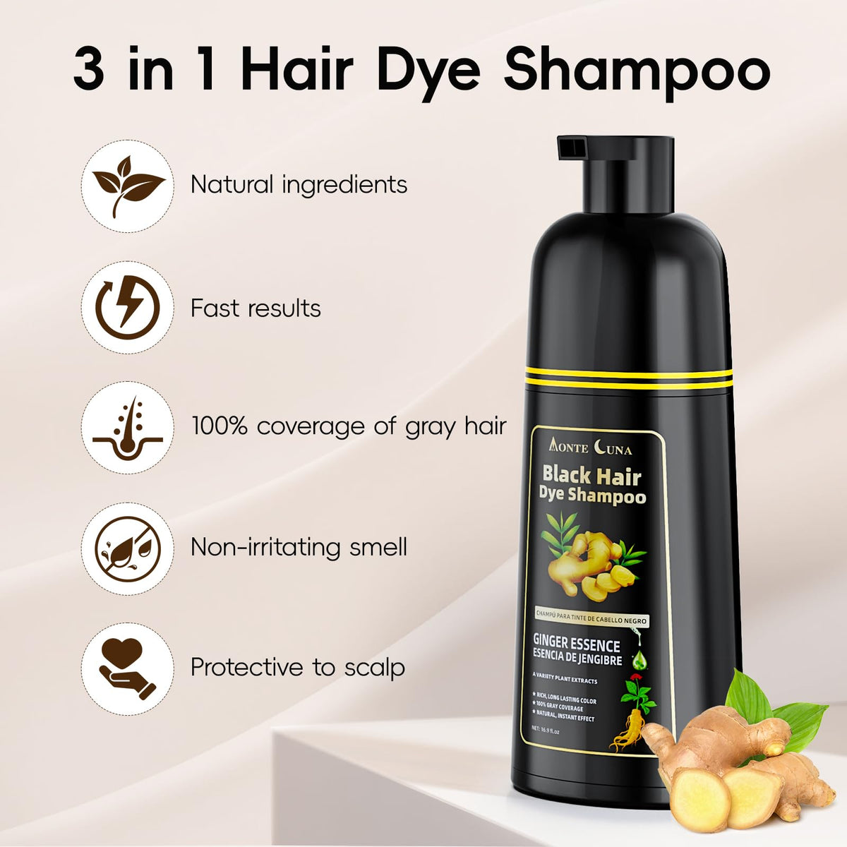 IIIMEIDU being applied to wet hair in hand for easy at-home dyeing benefit