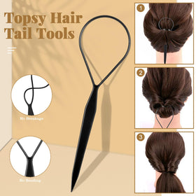 IKOCO child wearing various clips and ties for secure, cute styles