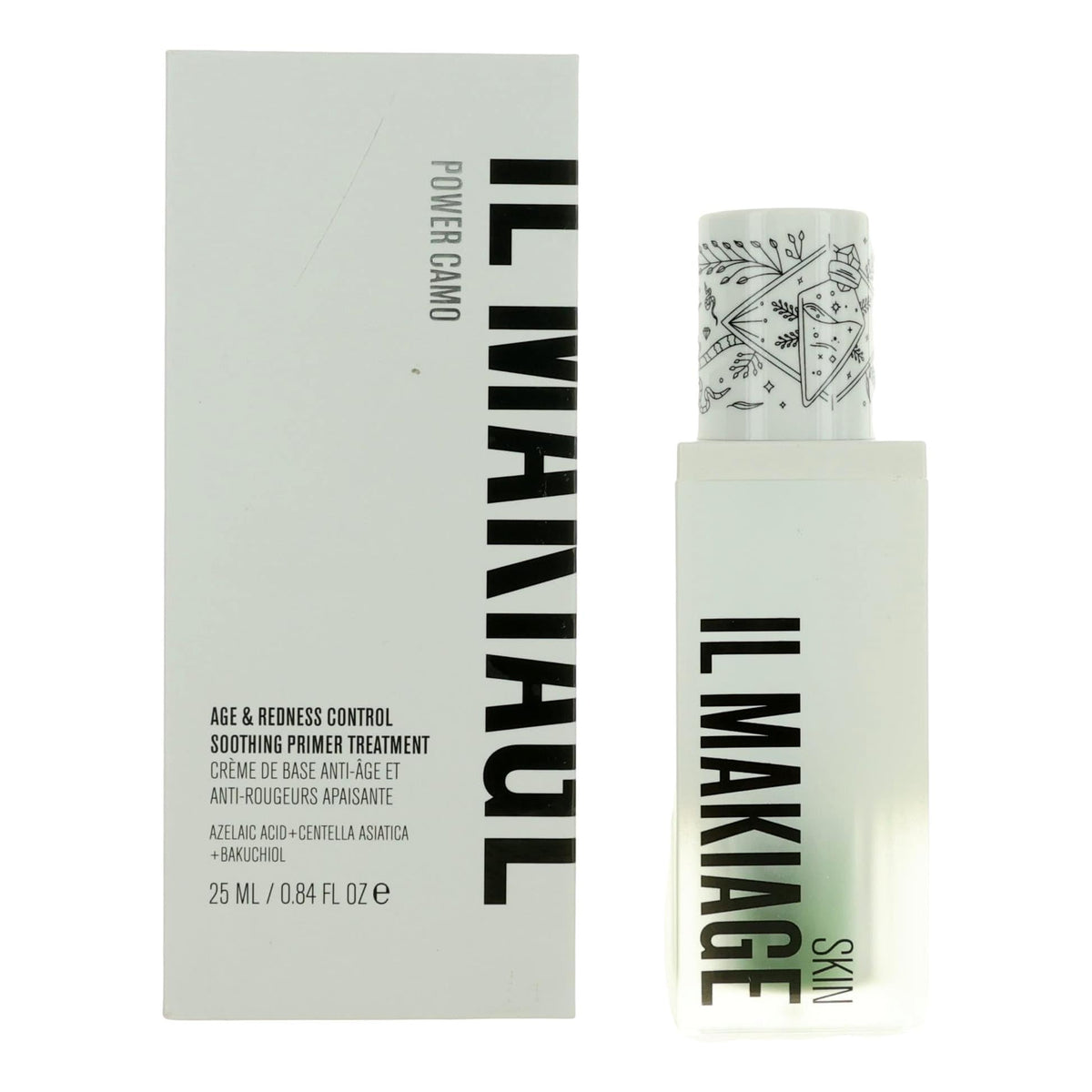 Il Makiage primer front packaging showing green tint and smooth finish benefits