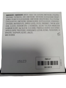 Il Makiage ingredient label detail emphasizing vegan collagen and retinol benefits