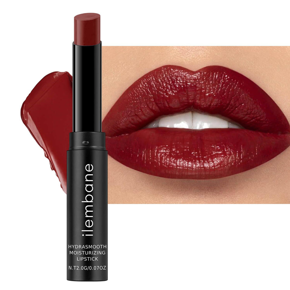 ilembane front tube showing cinnamon rose deep red shade and glossy finish