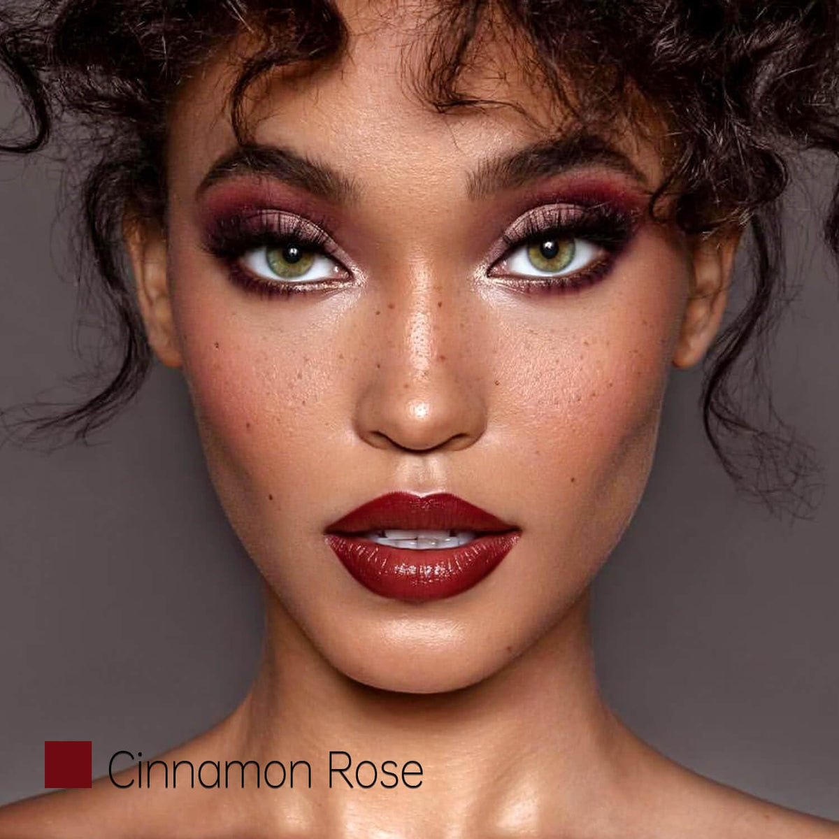 ilembane on lips portrait showing rich wine-toned color and flattering sheen