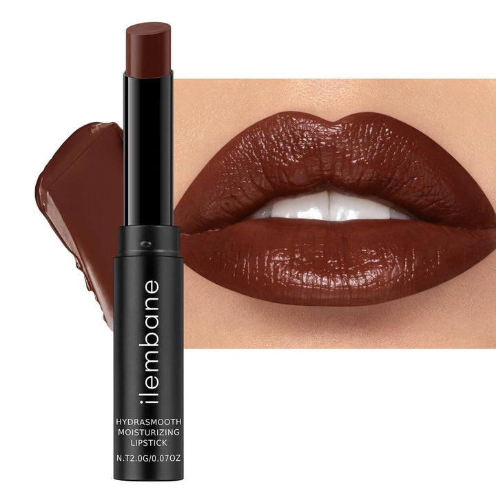 ilembane front tube showing Cocoa Bliss shade and sleek packaging for easy carry