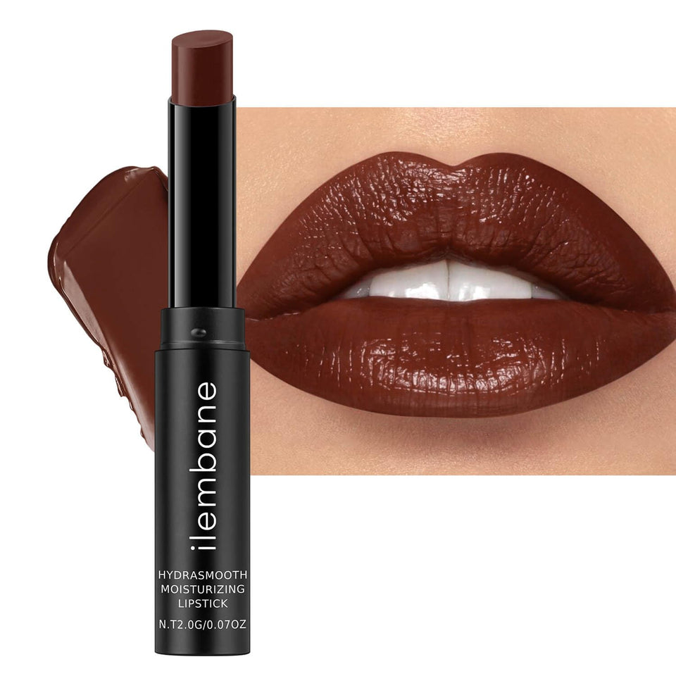 ilembane front tube showing Cocoa Bliss shade and sleek packaging for easy carry