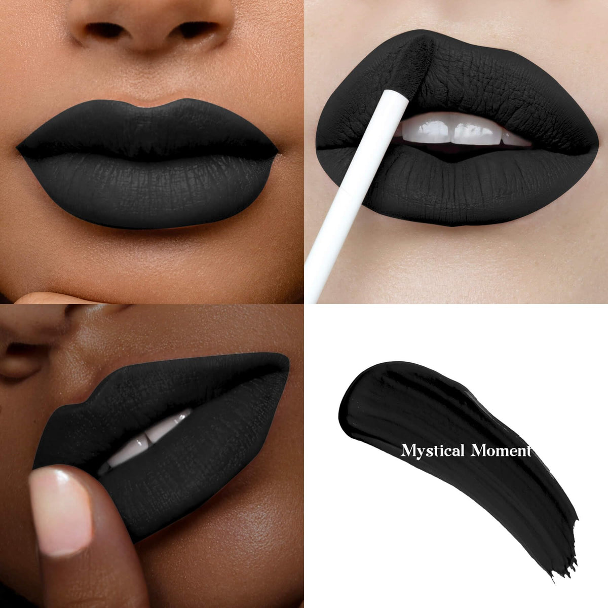 ilembane swatches on arm showing pigmented true black texture