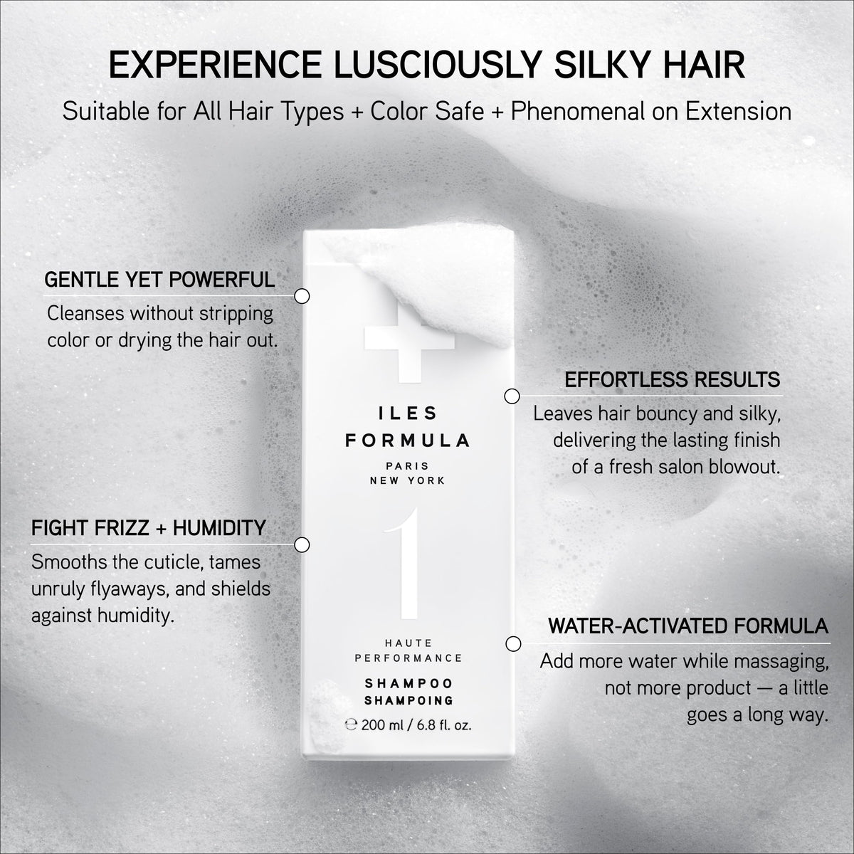ILES FORMULA bottle back label with ingredients list for transparency and trust