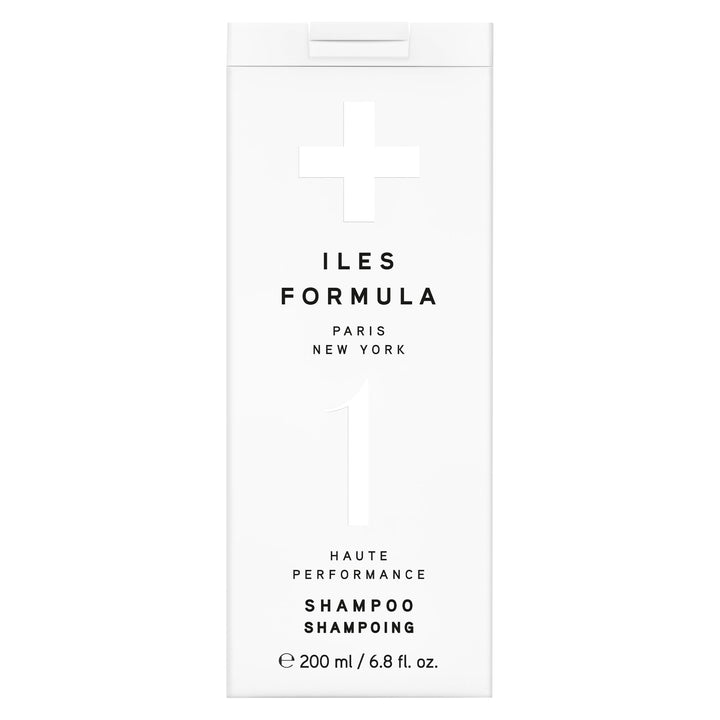 ILES FORMULA front packaging showing bottle and branding for clear salon-grade benefits