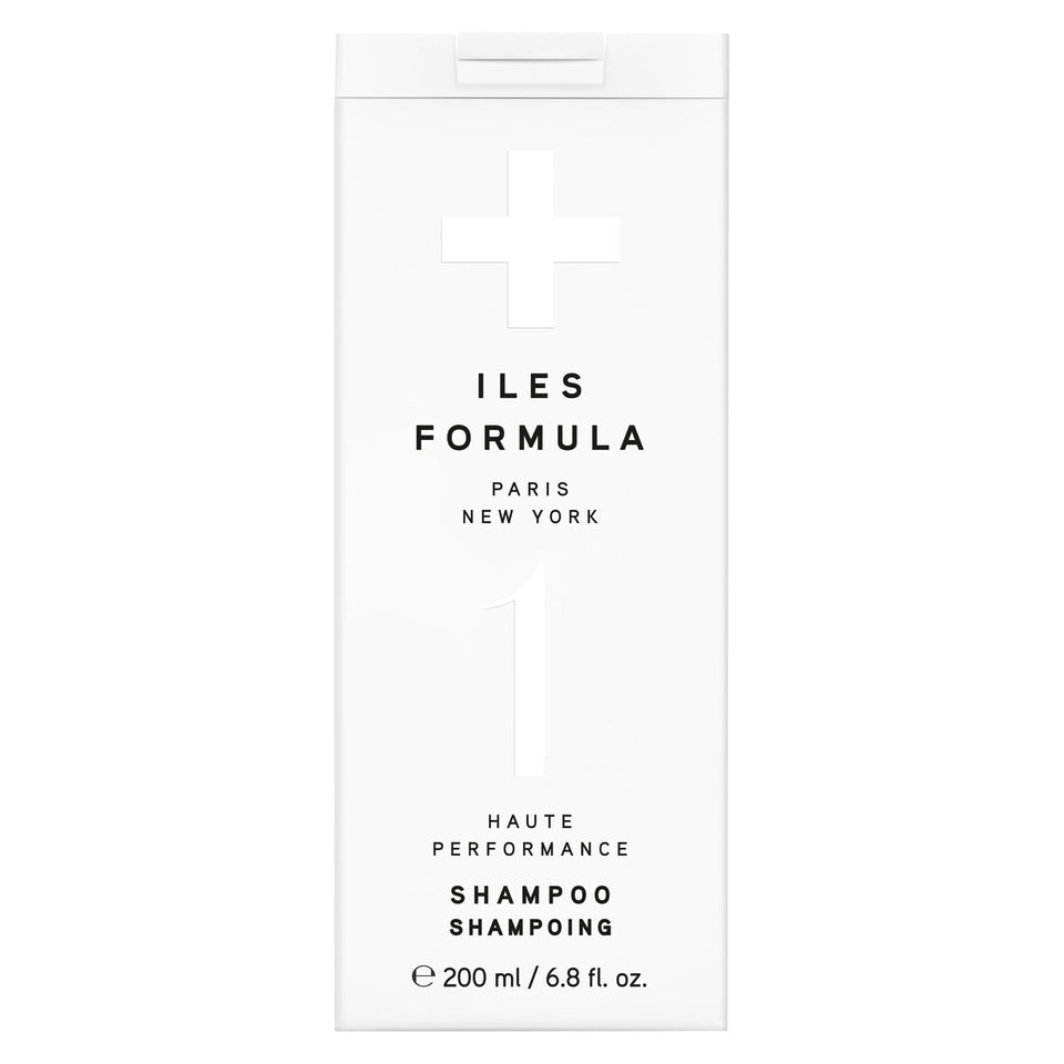 ILES FORMULA front packaging showing bottle and branding for clear salon-grade benefits