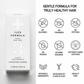 ILES FORMULA silk extract ingredient displayed, highlights nourishing silk benefit
