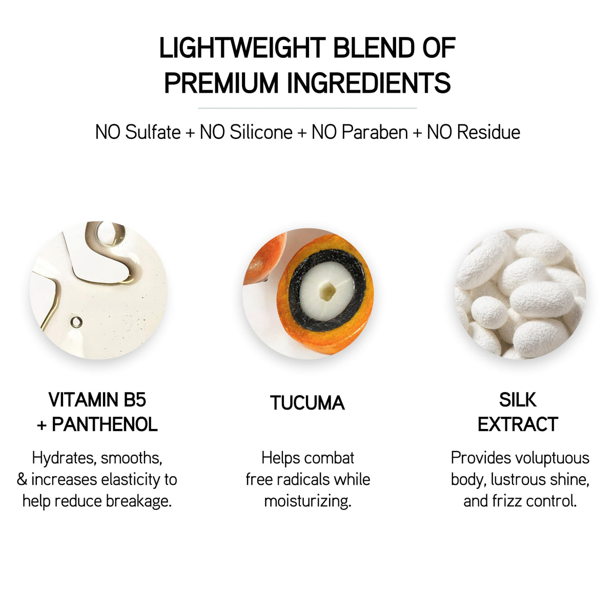 ILES FORMULA smoothing frizzy hair mid-process, shows anti-frizz and shine effect