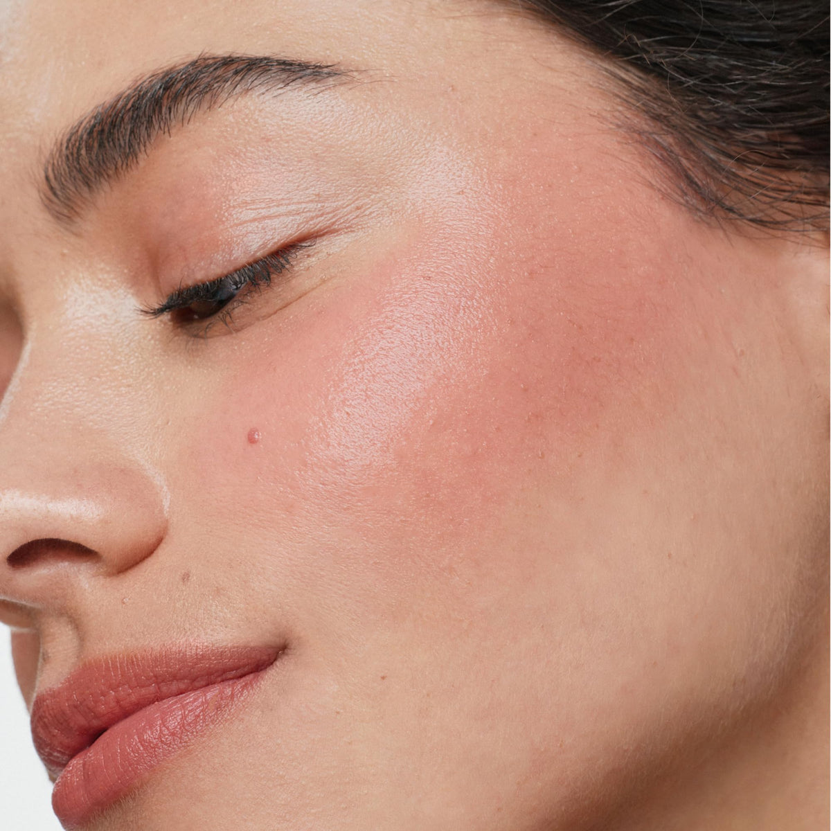 ILIA creamy texture of multi-stick swatch showing blendable formula