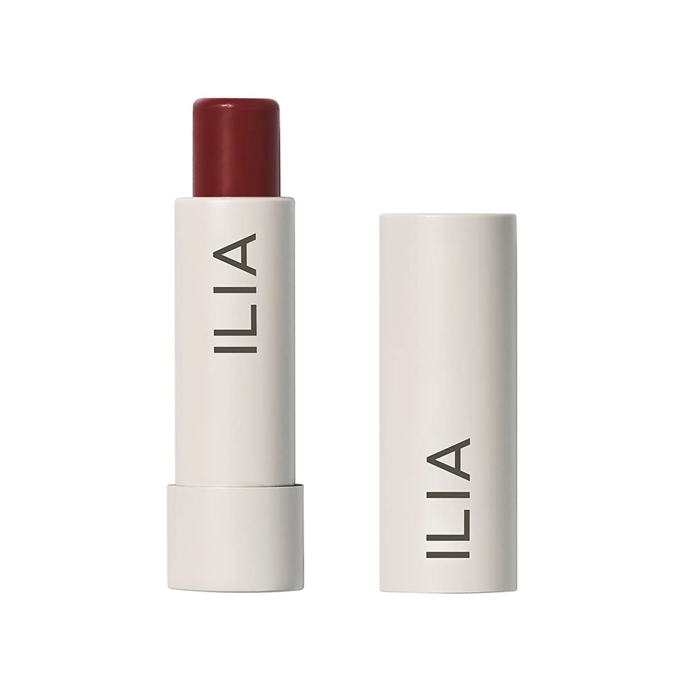 ILIA front packaging showing Lady shade and compact size, easy travel benefit