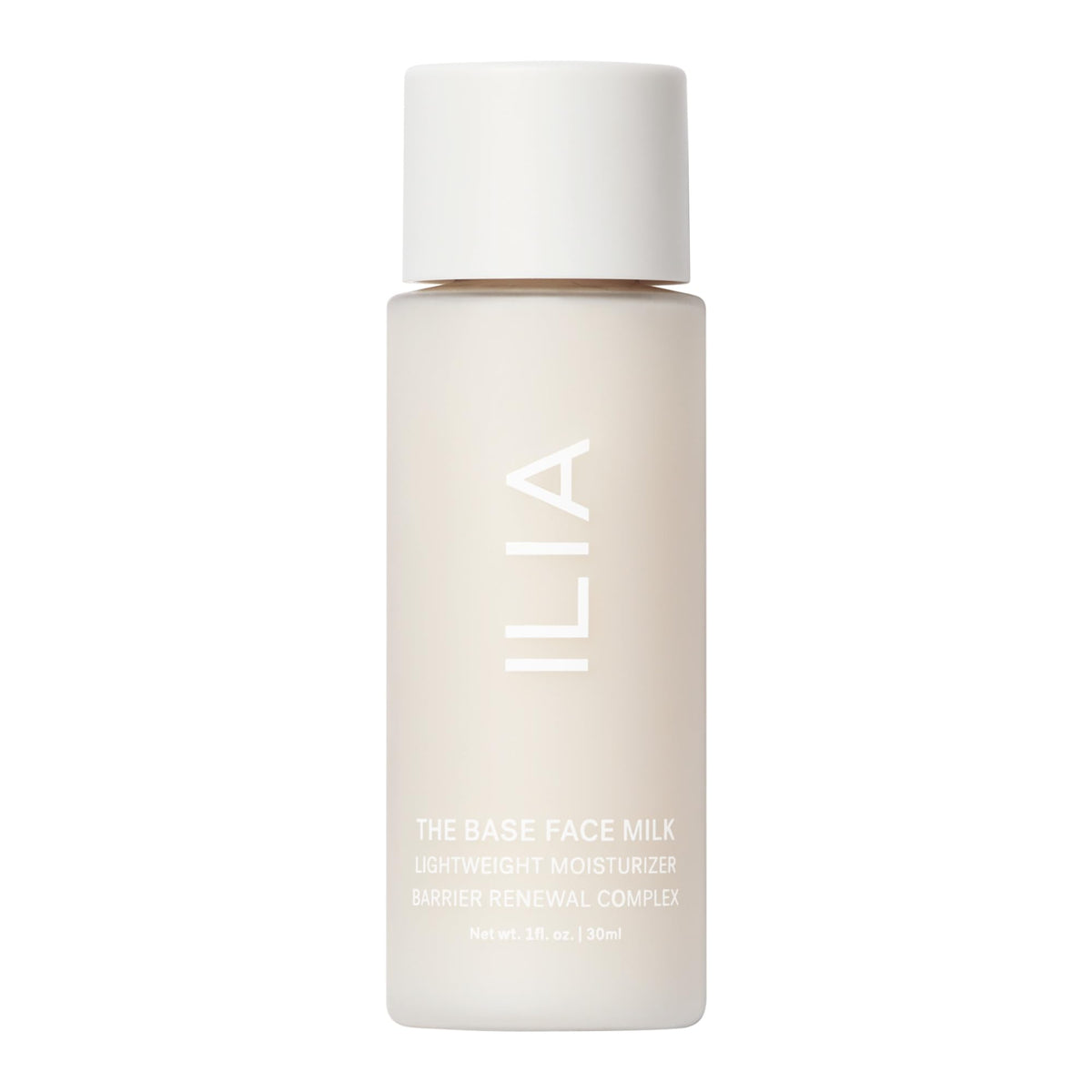 ILIA front packaging showing travel size bottle and branding, promotes portability