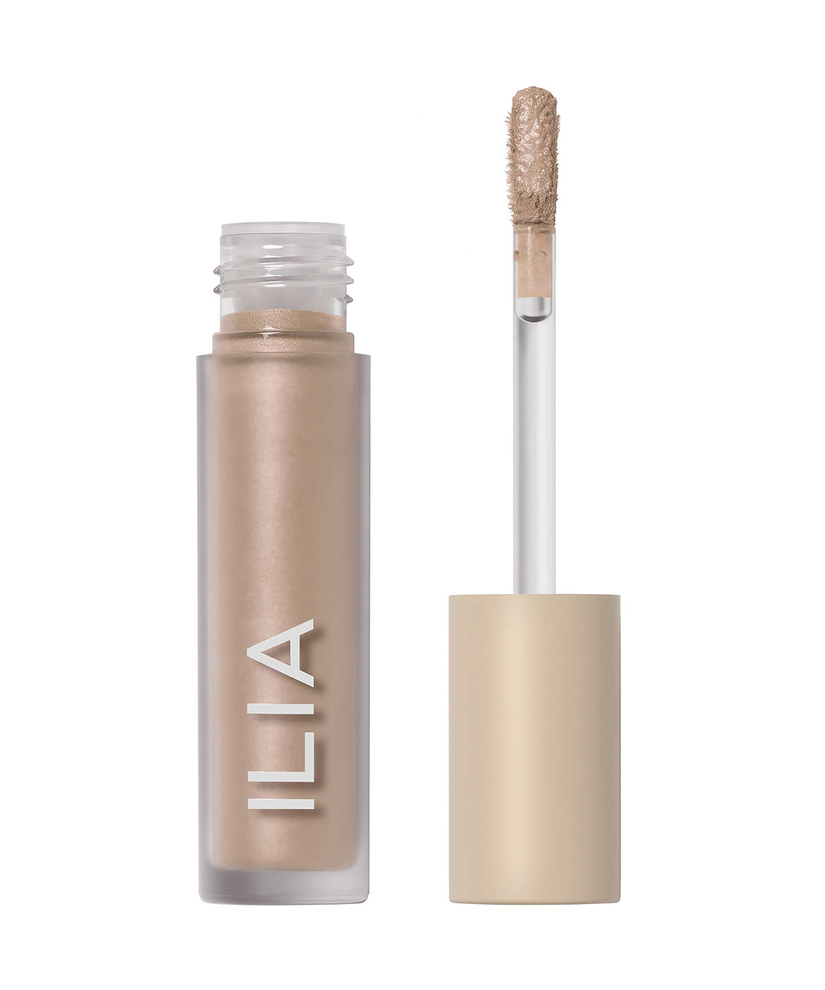 ILIA front packaging showing compact tube and shade name Glaze for clean benefit