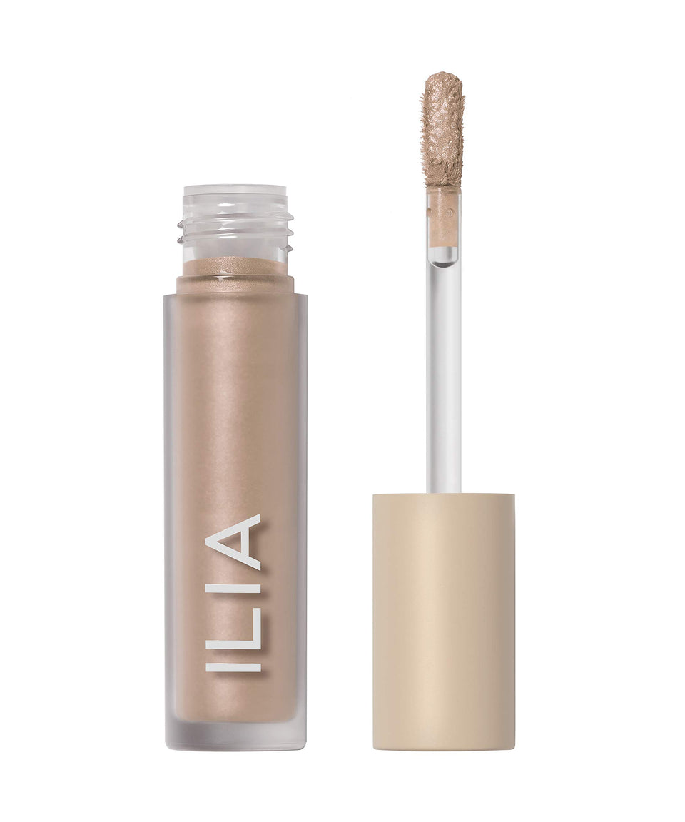 ILIA front packaging showing compact tube and shade name Glaze for clean benefit