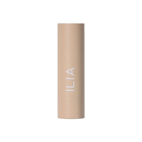 ILIA close-up of lipstick bullet in Tango showing creamy texture benefit