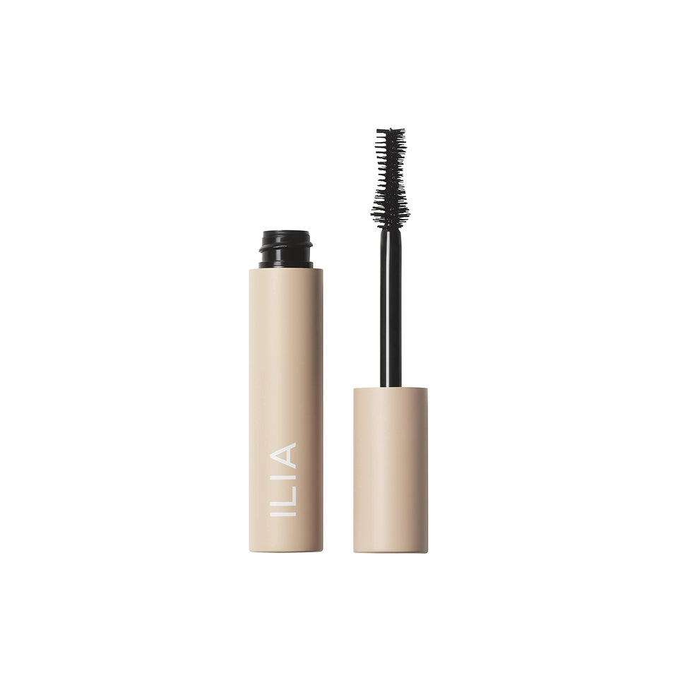 ILIA full-size mascara front packaging showing product and benefits