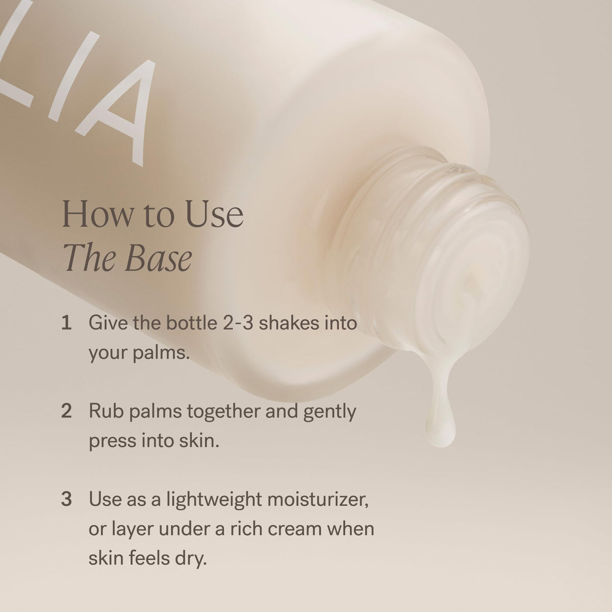 ILIA ingredient label highlighting hyaluronic acid and actives
