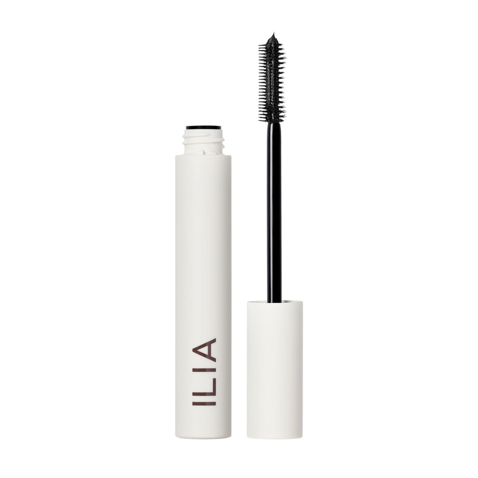 ILIA front packaging displaying mascara tube and brand appeal