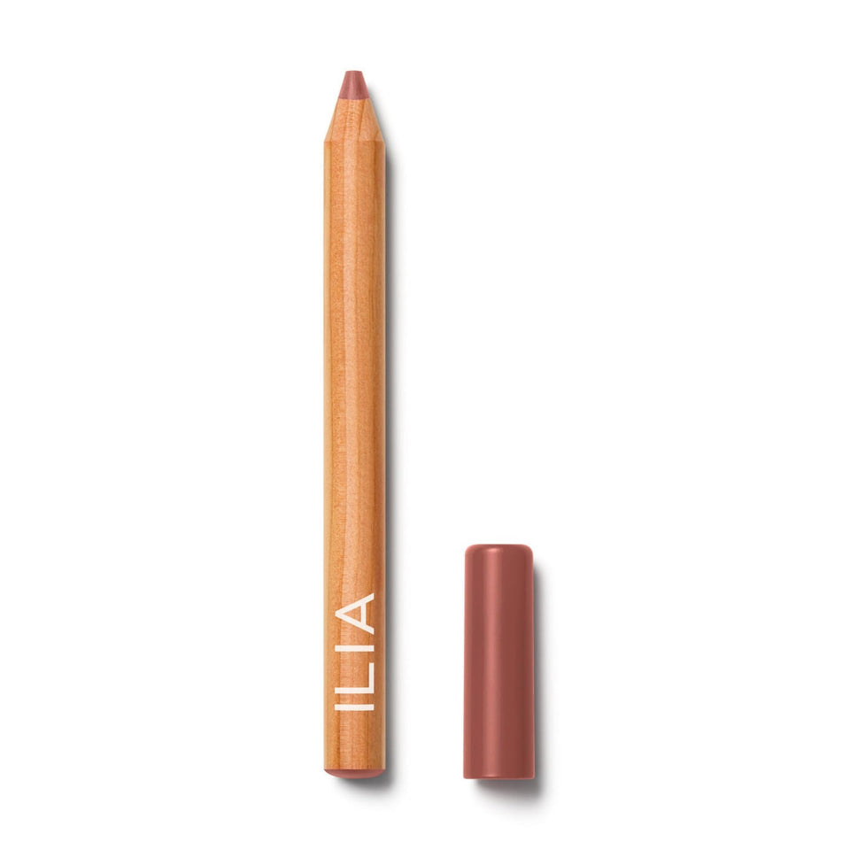 ILIA front packaging of Lip Sketch crayon showing shade and clean design for easy selection