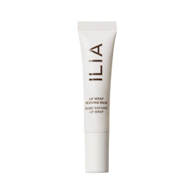ILIA product box with ingredients label highlighting clean, vegan formulation
