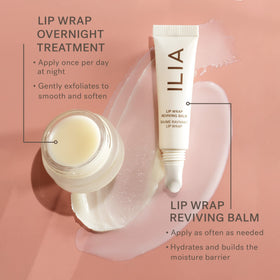 ILIA key ingredients flatlay with hyaluronic acid and sea succulent for barrier support