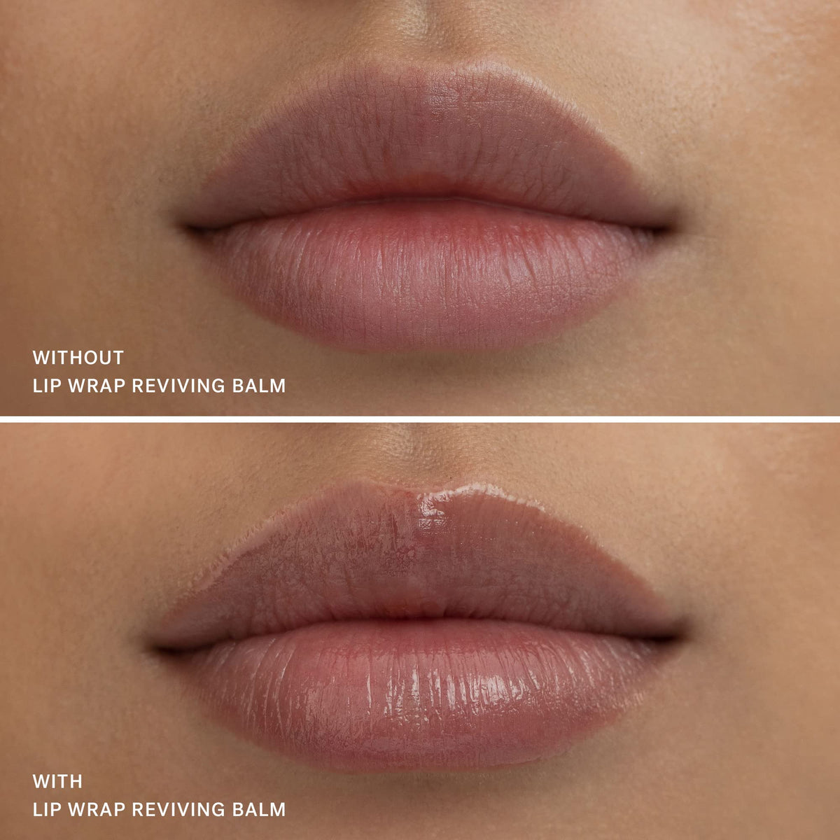 ILIA balm on model's lips in lifestyle shot for natural, hydrated finish