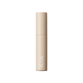 ILIA mascara removal demo using cleanser showing easy, gentle makeup removal