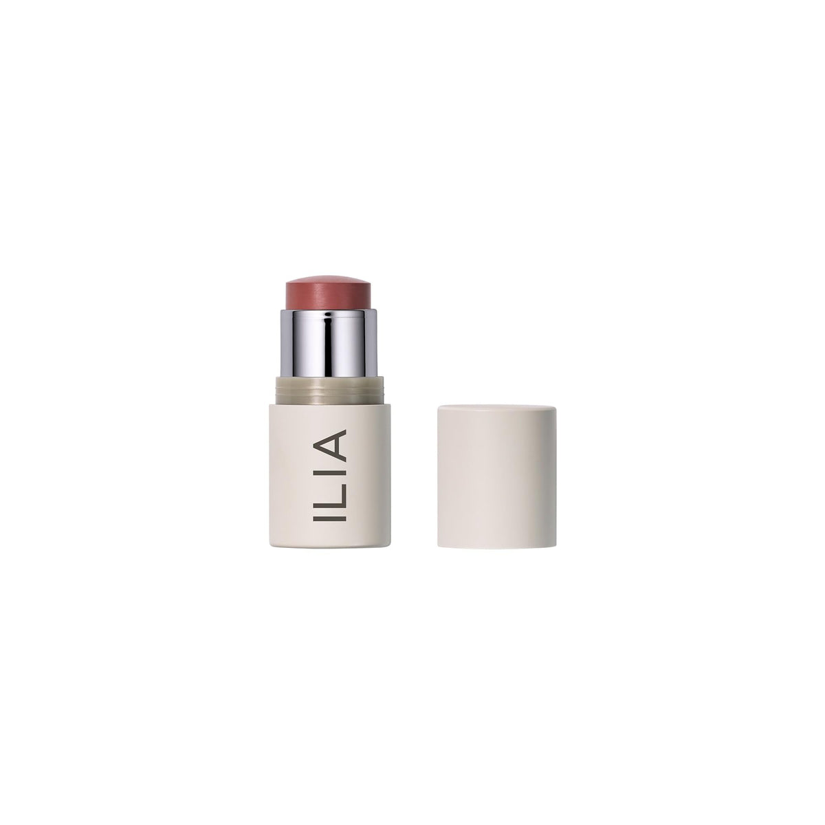 ILIA front packaging showing neutral-rose shade and benefits