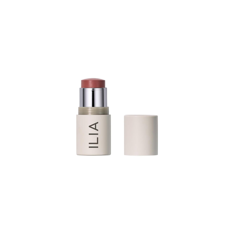 ILIA front packaging showing neutral-rose shade and benefits