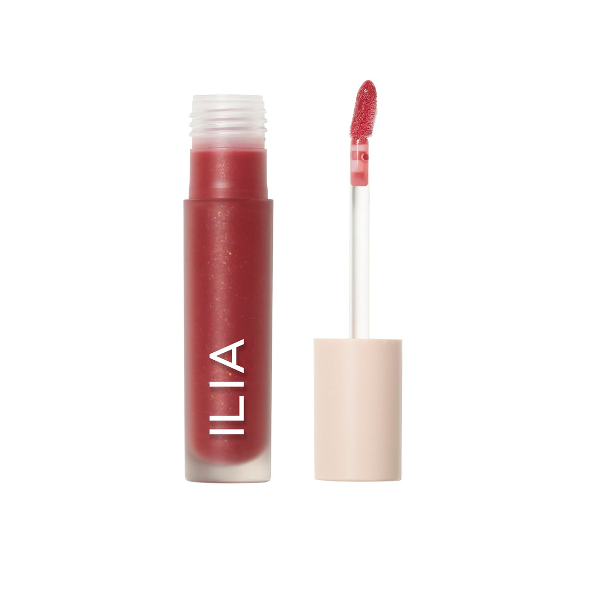 ILIA Overglaze front packaging showing product branding and shine benefits