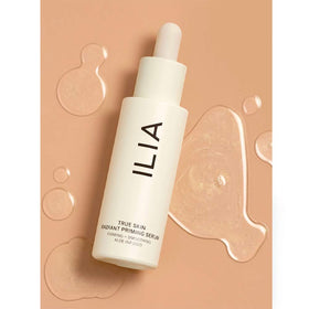 ILIA serum applied before foundation demonstrating smoother application benefit