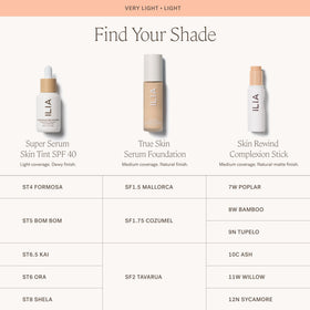ILIA applied to cheek area illustrating natural-matte coverage benefit