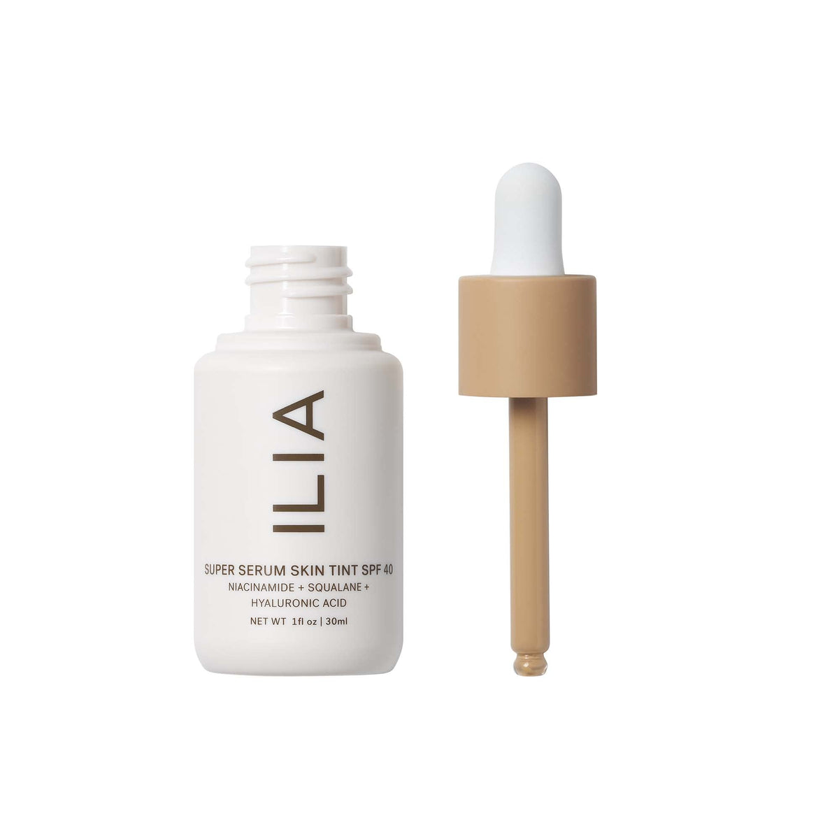 ILIA close-up texture swirl showing hydrating serum-like finish