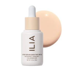 ILIA front packaging bottle showing shade Rendezvous ST1 and SPF benefits